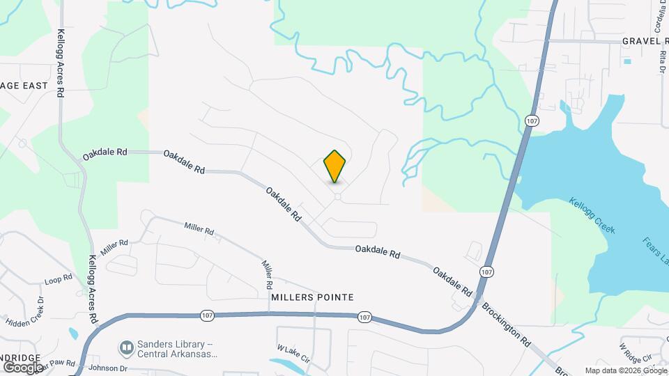 9500 Oak Forest Ln Map and Location Details