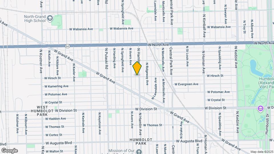 3807 W Hirsch St, Unit 2 Map and Location Details