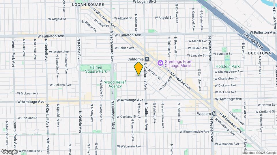 2113 N Mozart St, Unit #1N Map and Location Details