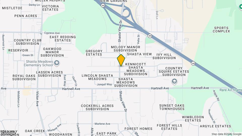 2801 Shasta View Dr Map and Location Details
