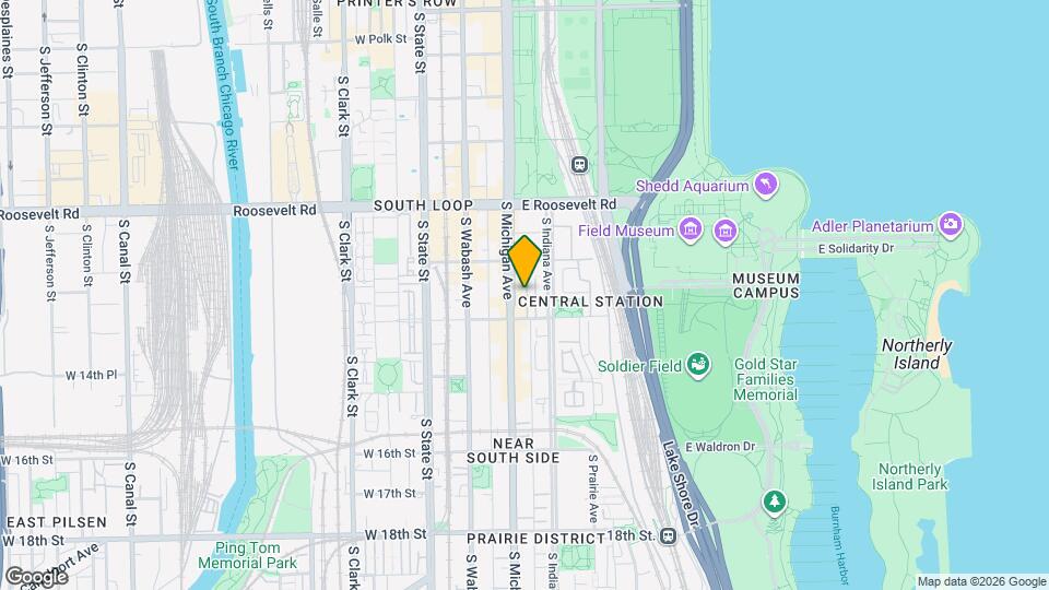 1335 S Michigan Ave Map and Location Details