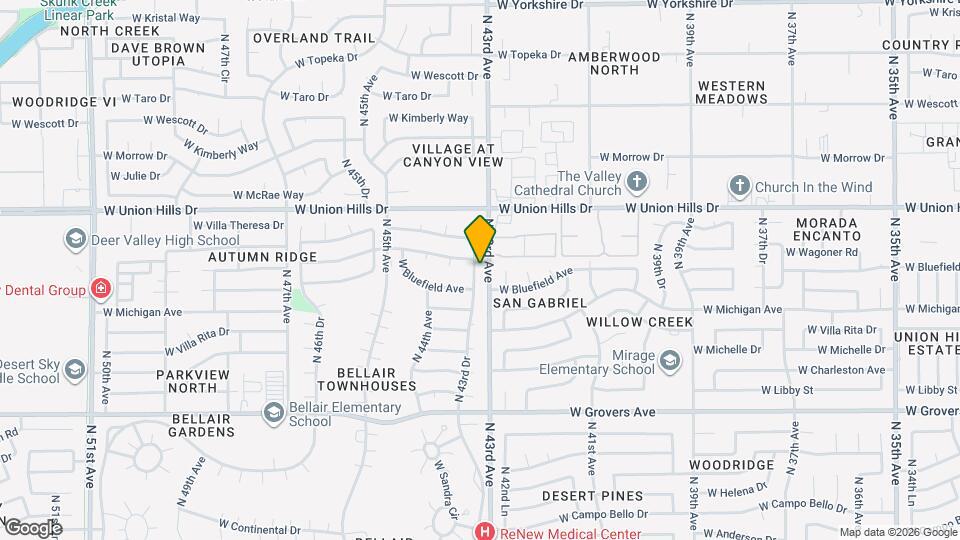 18243 N 43rd Dr Map and Location Details