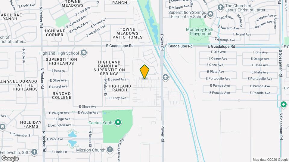 4685 E Laurel Ave Map and Location Details