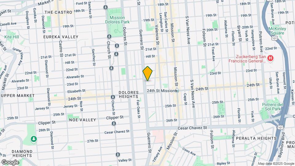 1135 Guerrero St Mapa y Detalles de la Ubicación