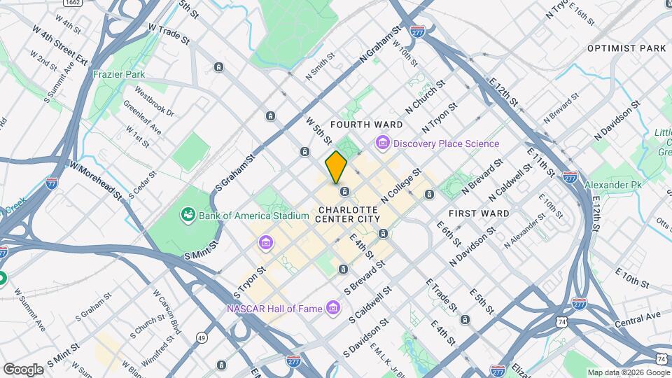 4th Ward/The Poplar Map and Location Details