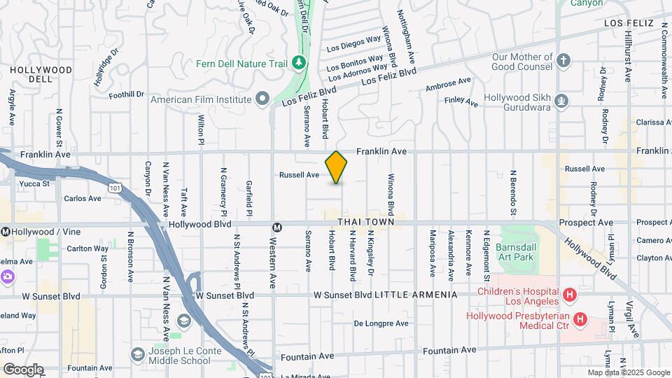 1761 N Harvard Blvd Mapa y Detalles de la Ubicación