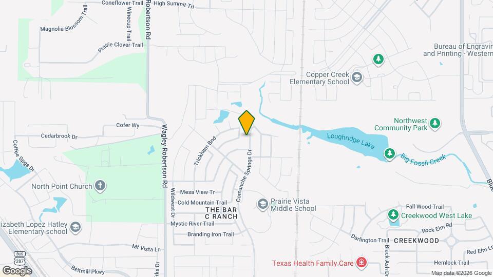 8433 Comanche Springs Dr Map and Location Details
