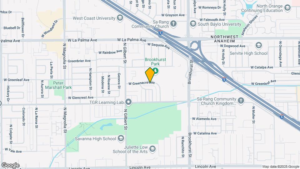 2318 Greenacre Ave Map and Location Details