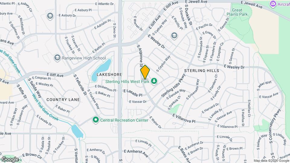 2516 S Argonne St Mapa y Detalles de la Ubicación