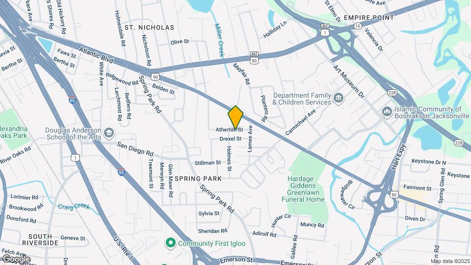 3564 Atherton St Map and Location Details