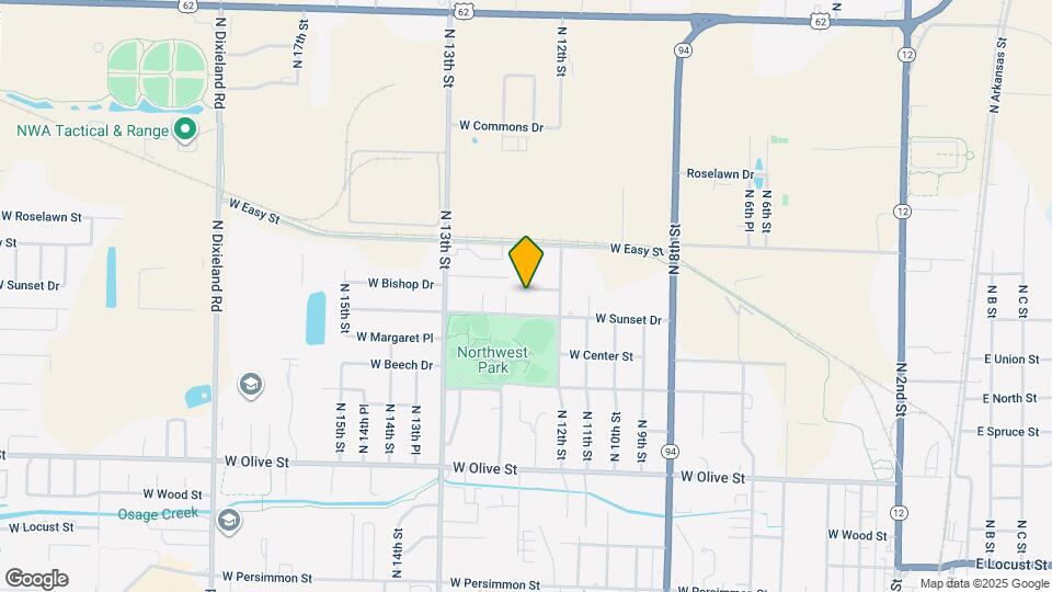 1226 W Bishop Dr Map and Location Details