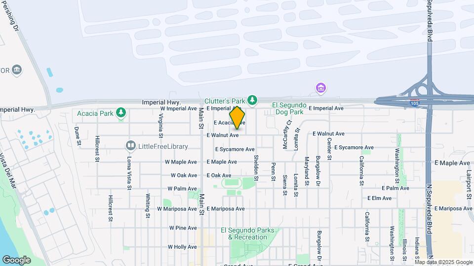 313 E Walnut Ave Map and Location Details