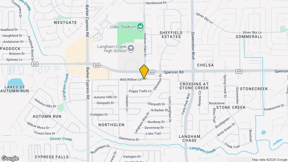 17515 Wild Willow Ln Map and Location Details