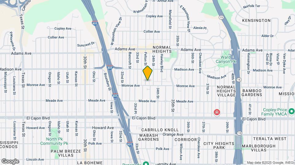 4515 Felton St Map and Location Details