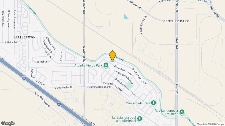 6567 E Via Arroyo Azul Map and Location Details