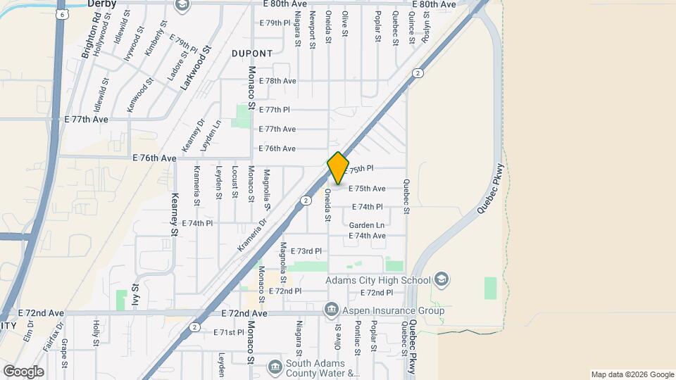 6941 E 75th Ave Map and Location Details