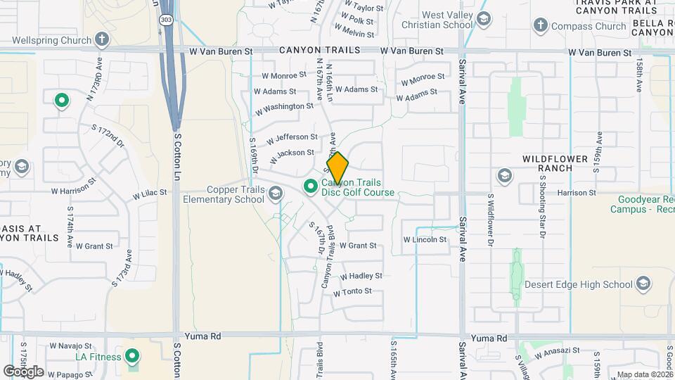 401 S 166th Dr Map and Location Details