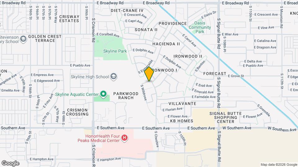 10343 E Emelita Ave Map and Location Details