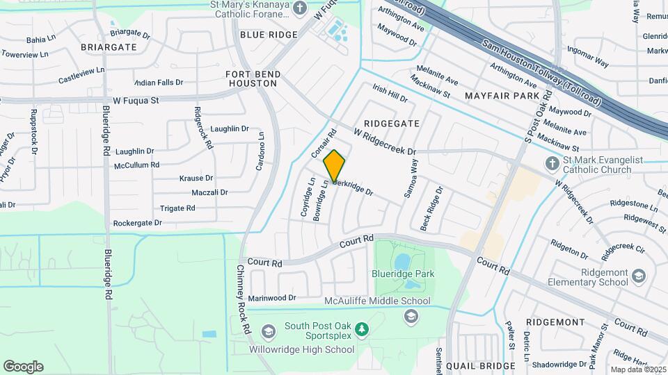 16110 Canaridge Dr Mapa y Detalles de la Ubicación