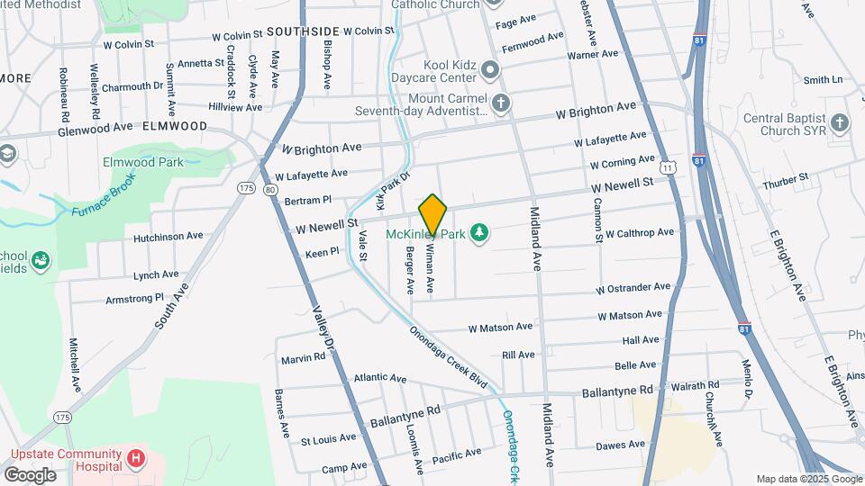 129 Wiman Ave Map and Location Details