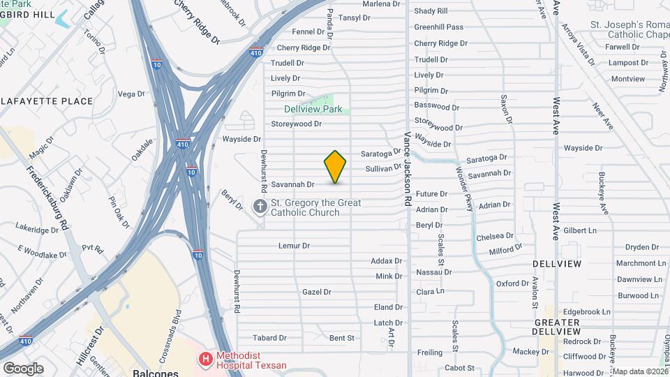 418 Savannah Dr Mapa y Detalles de la Ubicación