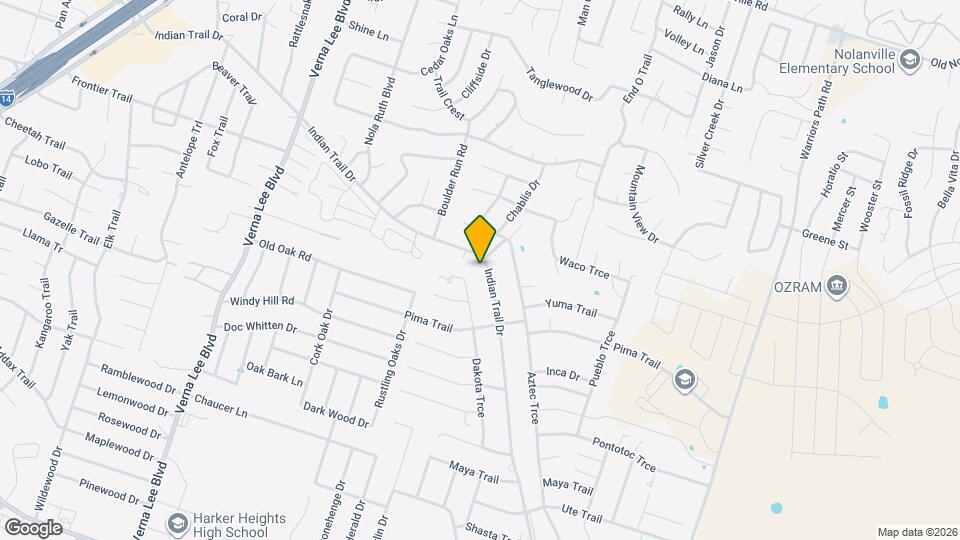 1504 Indian Trail Map and Location Details