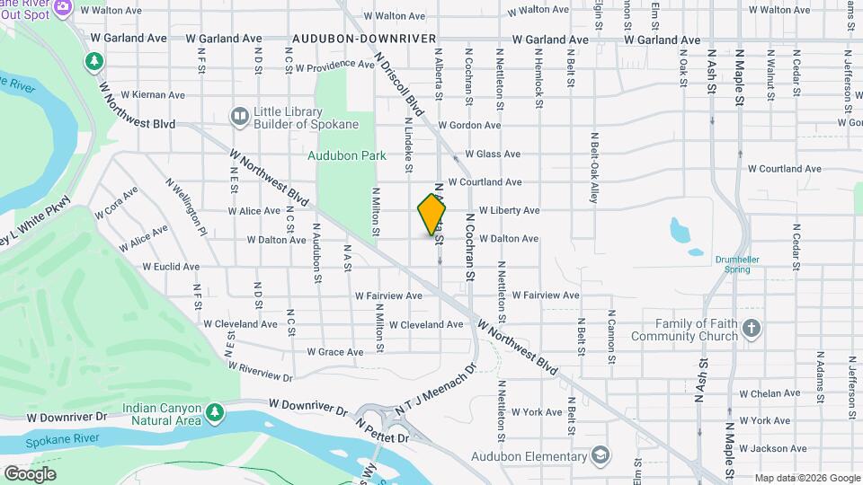 2607 W Dalton Ave Map and Location Details