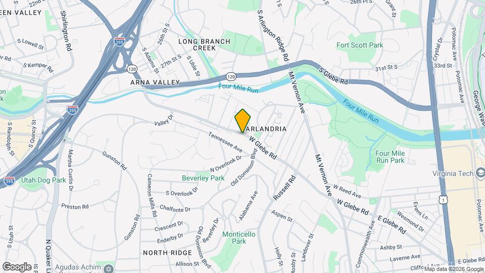 710 W Glebe Rd Mapa y Detalles de la Ubicación