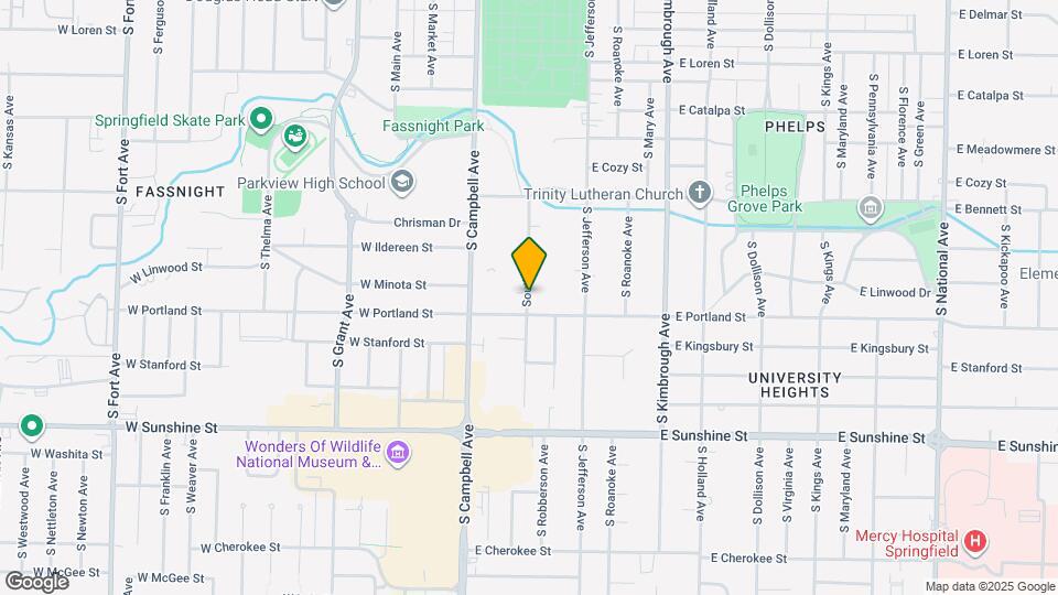 1542 South Ave Map and Location Details