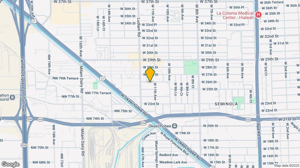 1130 W 26th St Map and Location Details