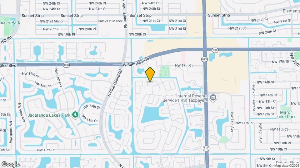 8581 NW 17th St Map and Location Details