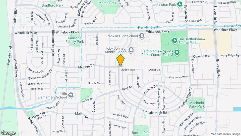 6001 Jefjen Way Map and Location Details