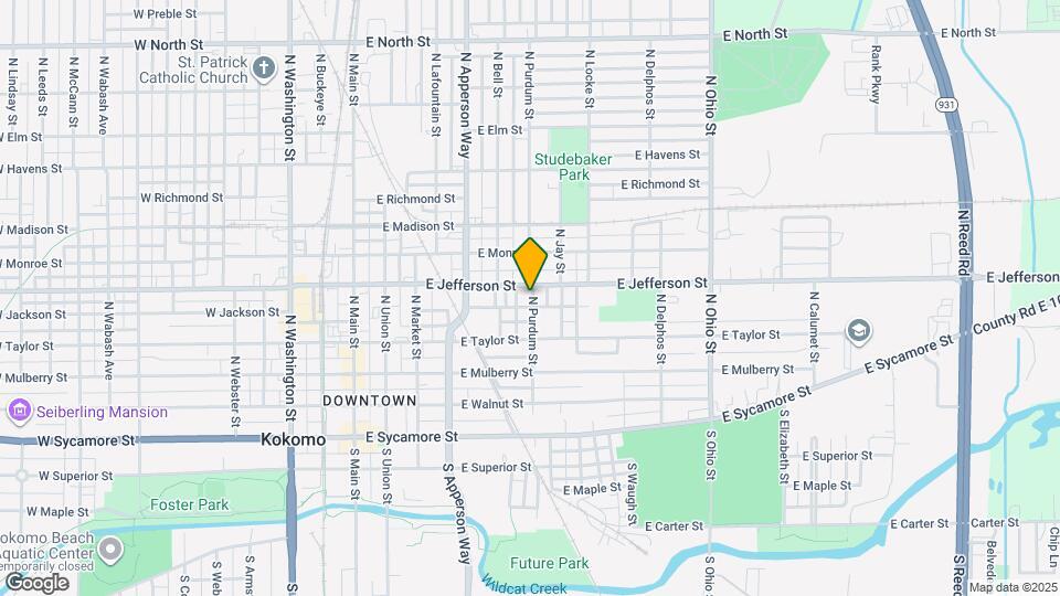 626 E Jackson St Map and Location Details