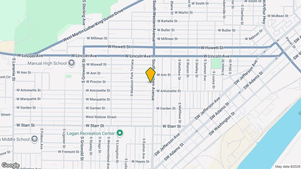 1904 W Proctor St Map and Location Details