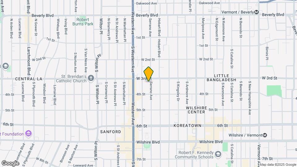 315 S Serrano Ave Mapa y Detalles de la Ubicación