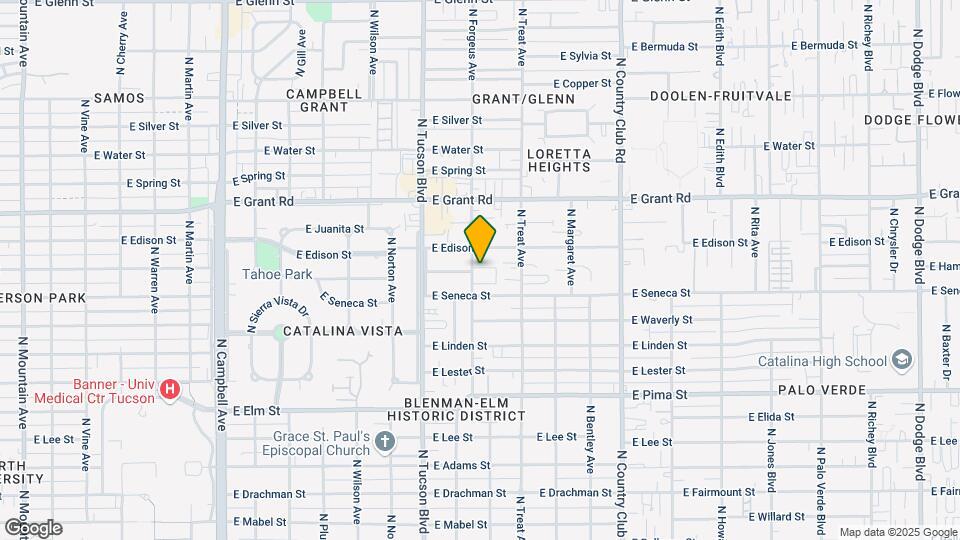 2132 N Forgeus Ave Map and Location Details