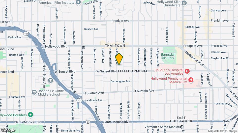 1514 Kingsley Dr Mapa y Detalles de la Ubicación