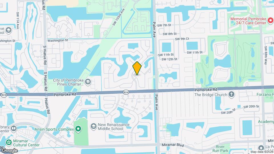 Archstone Pembroke Landings Map and Location Details