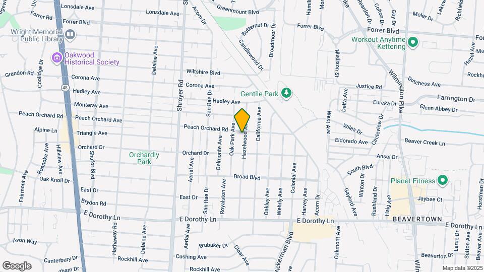 2605 Hazelwood Ave Map and Location Details