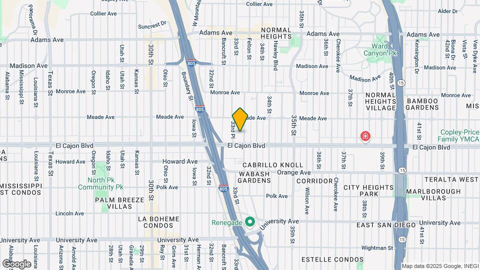 4338 33rd St Map and Location Details