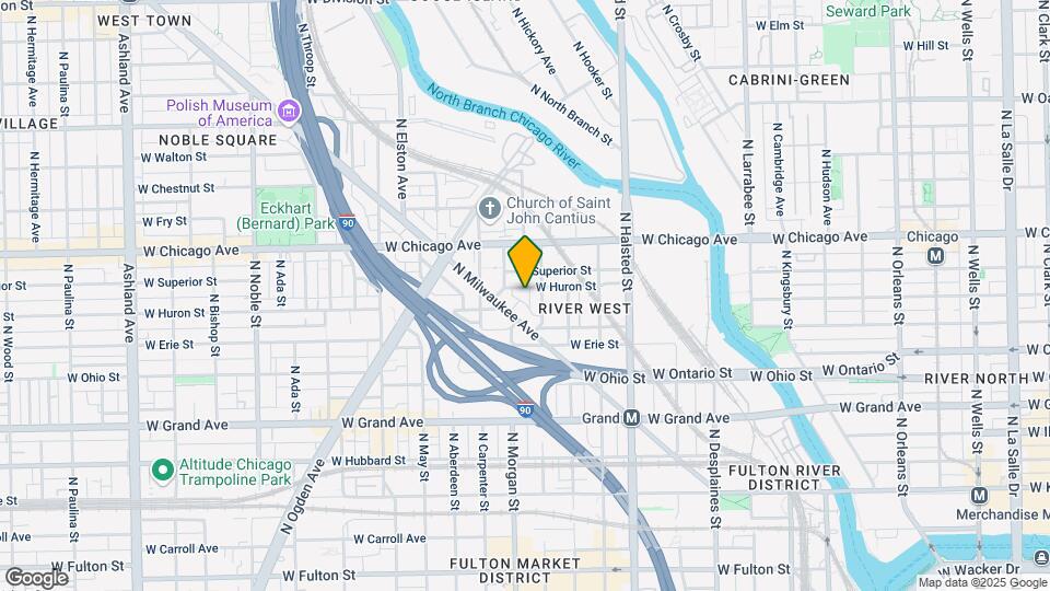 945 W Huron St Map and Location Details