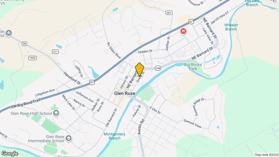 500 Grace St Map and Location Details