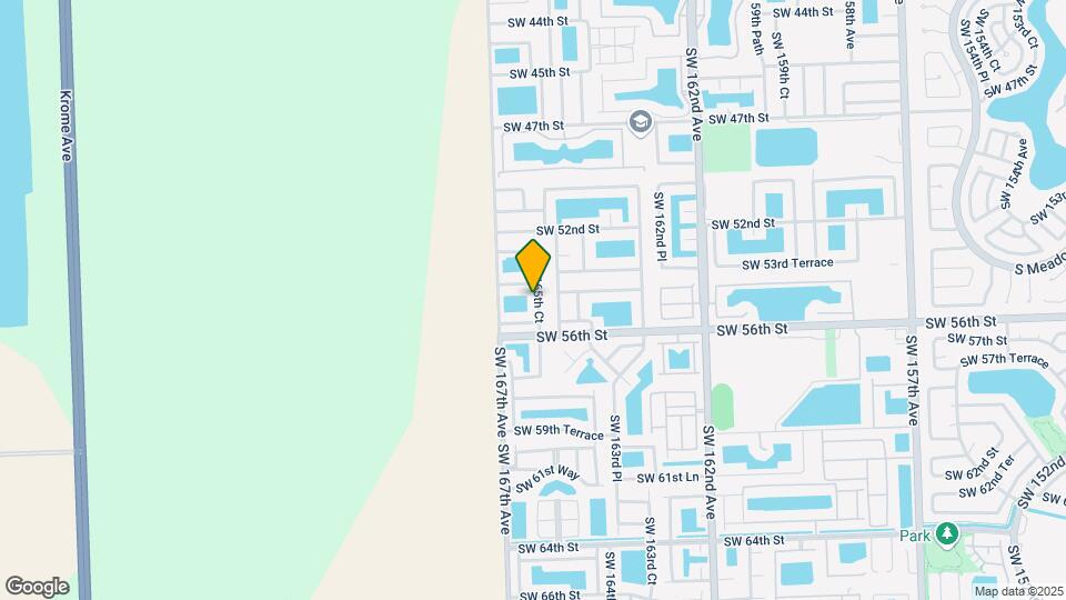 5450 SW 165th Ct Map and Location Details