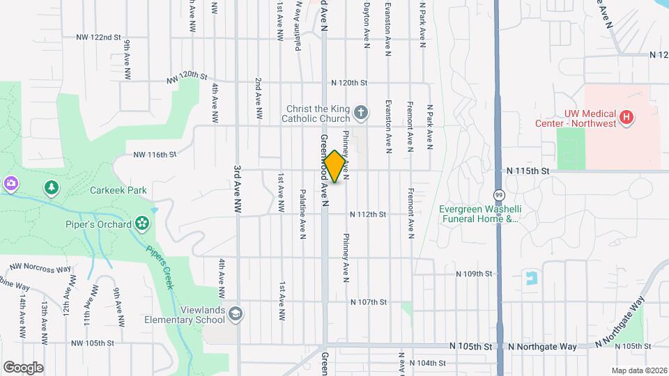 11234 Greenwood Ave N Map and Location Details