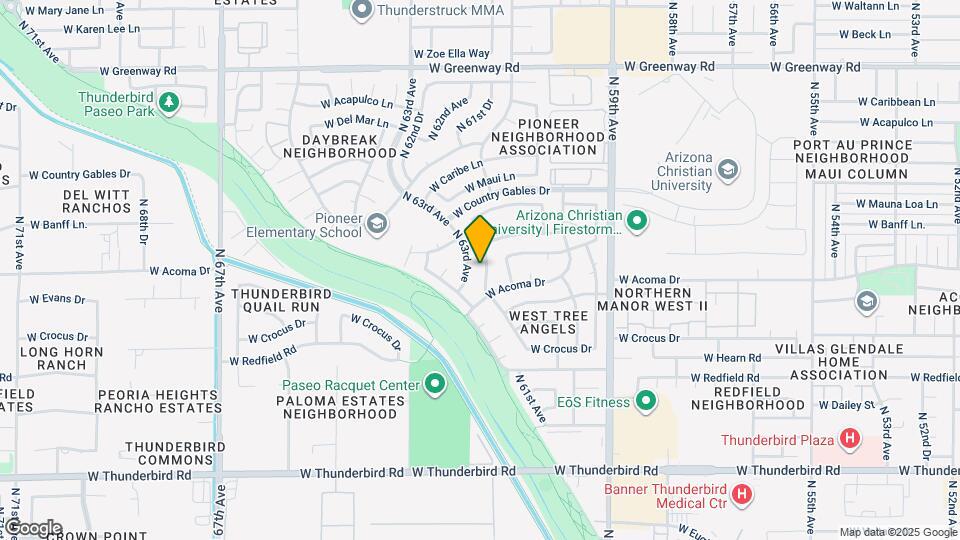 14644 N 62nd Ave Map and Location Details