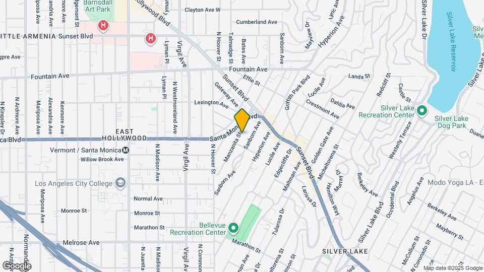 1018 Manzanita St Map and Location Details