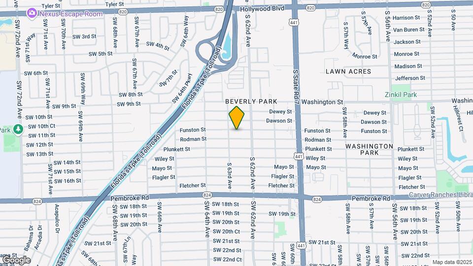 6232 Funston St Map and Location Details