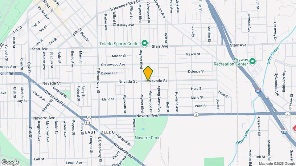 1522 Nevada St Map and Location Details