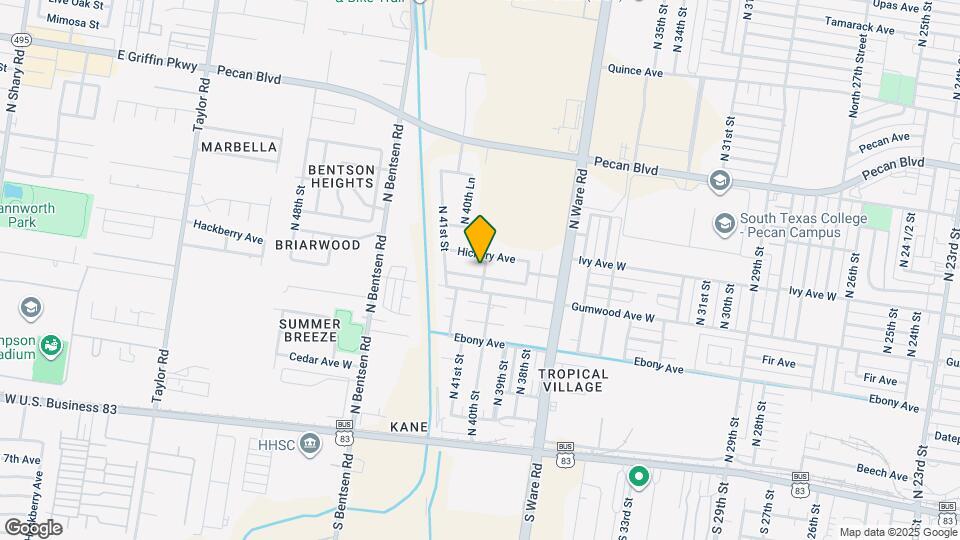 4000 W Hackberry Ave Map and Location Details