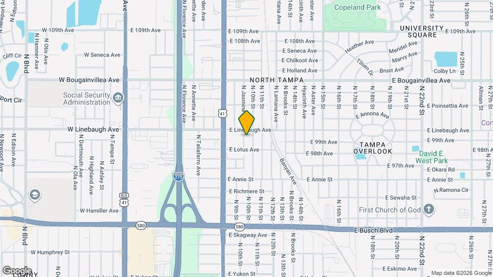 9809 N Jasmine Ave Mapa y Detalles de la Ubicación
